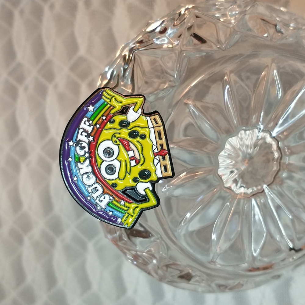 SpongeBob SquarePants Fxxk Off Pin - J1